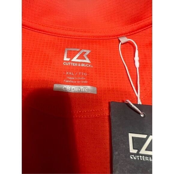 Cutter & Buck Womans  Hersey Reeses  Polo Shirt Sz XXL  Orange  NWT - Picture 3 of 7